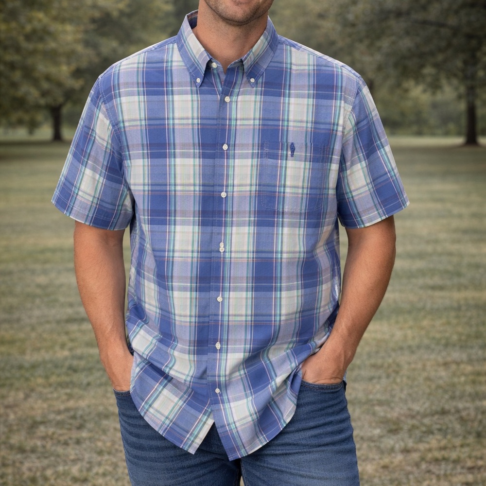 U.S. POLO ASSN. Men's Shirt, Size 2XL 100% Cotton, Checks